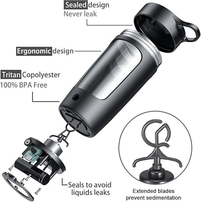 Rechargeable Electric Protein Shaker Bottle