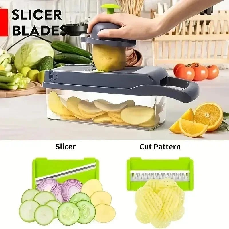 16-1 Multifunctional Vegetable Slicer & Chopper