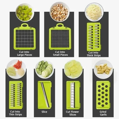 16-1 Multifunctional Vegetable Slicer & Chopper